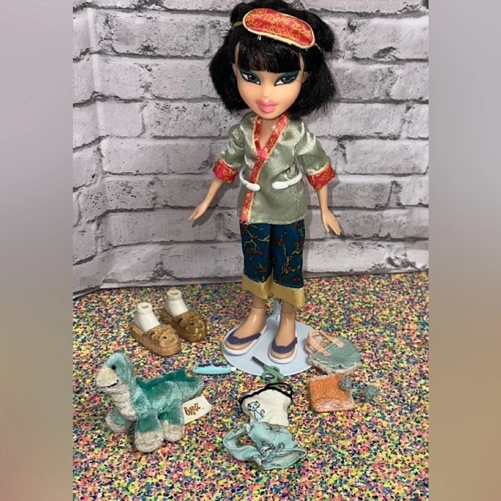 Bratz Slumber Party Jade Fashion Doll 2002 Original Sleepover Pajamas